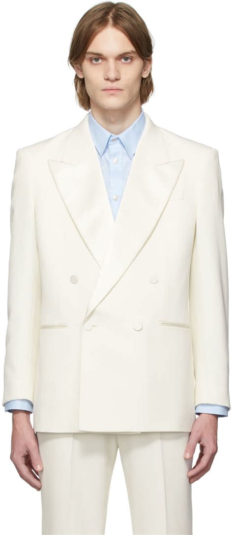 gucci white full tuxedo suit|custom Gucci suit.